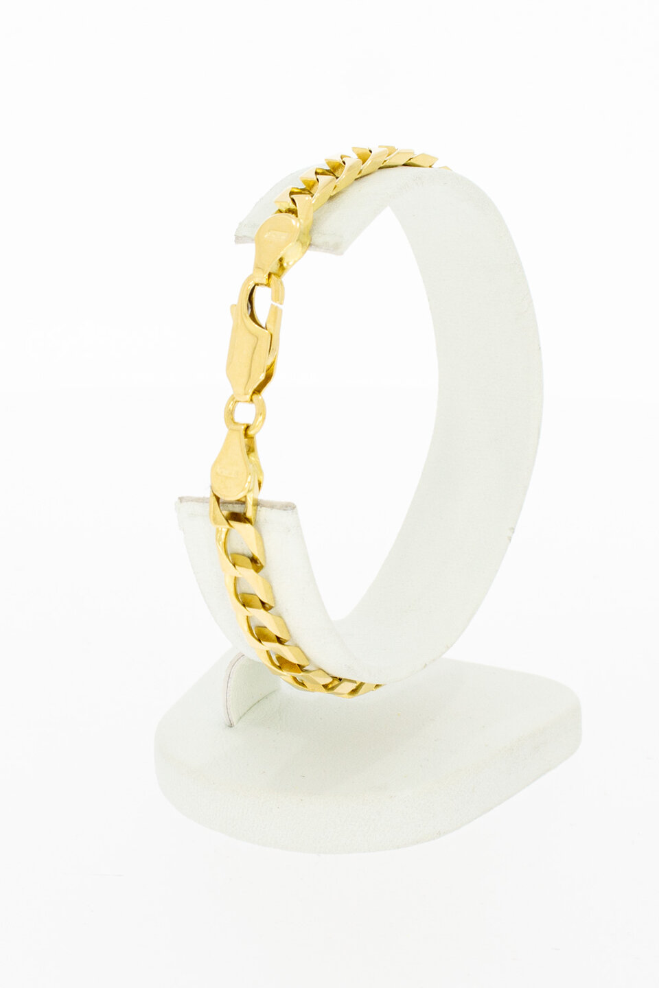 18 Karaat goud Gourmet armband - 19,1 cm