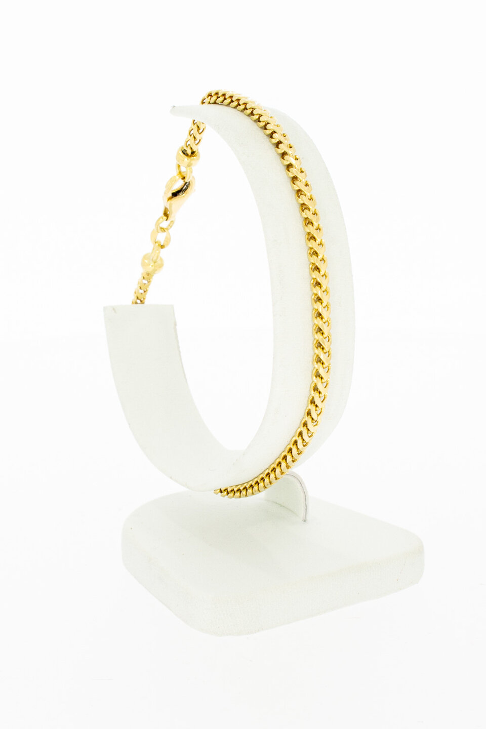 Vossenstaart armband 18K goud - 21,1 cm