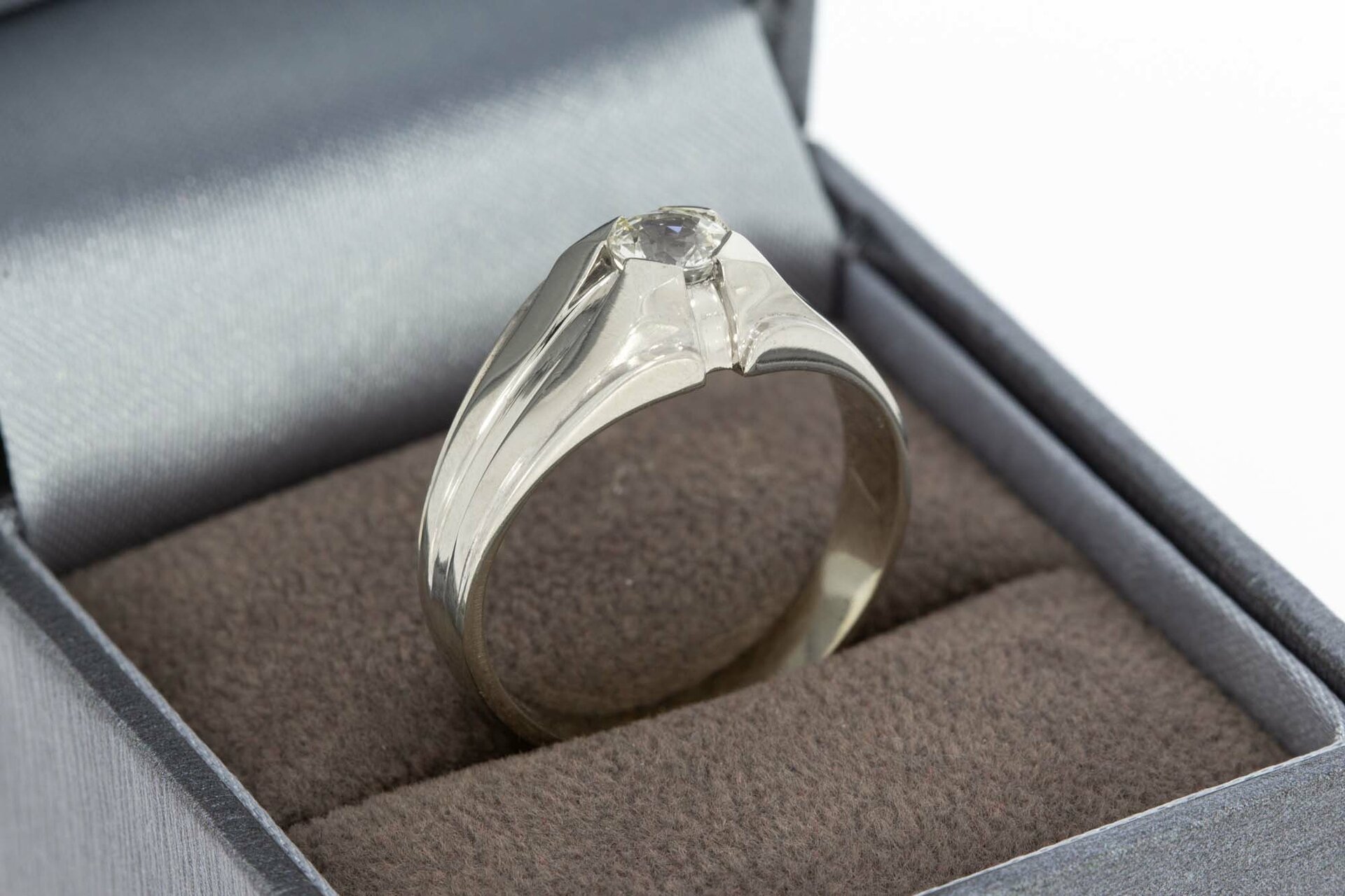 18 karaat gouden heren Pinkring - 18,9 mm