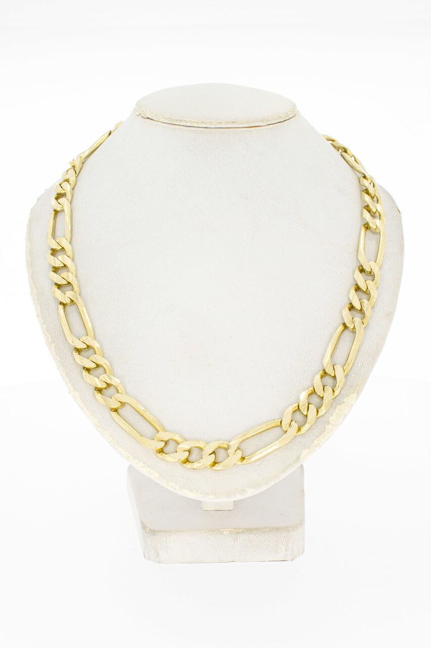 14 Karaat Figaro heren ketting - 65,1 cm