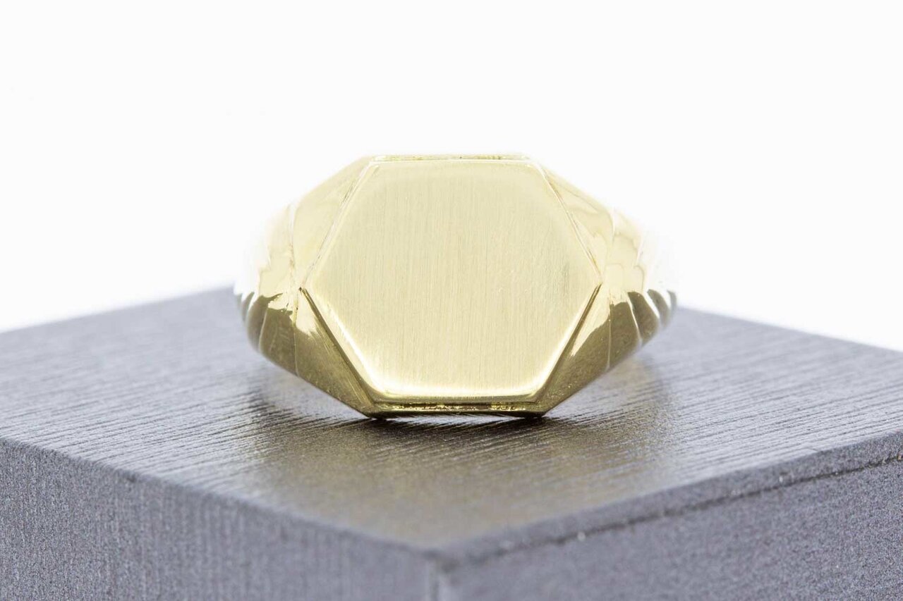 14 Karaat goud heren Zegelring - 20,7 mm
