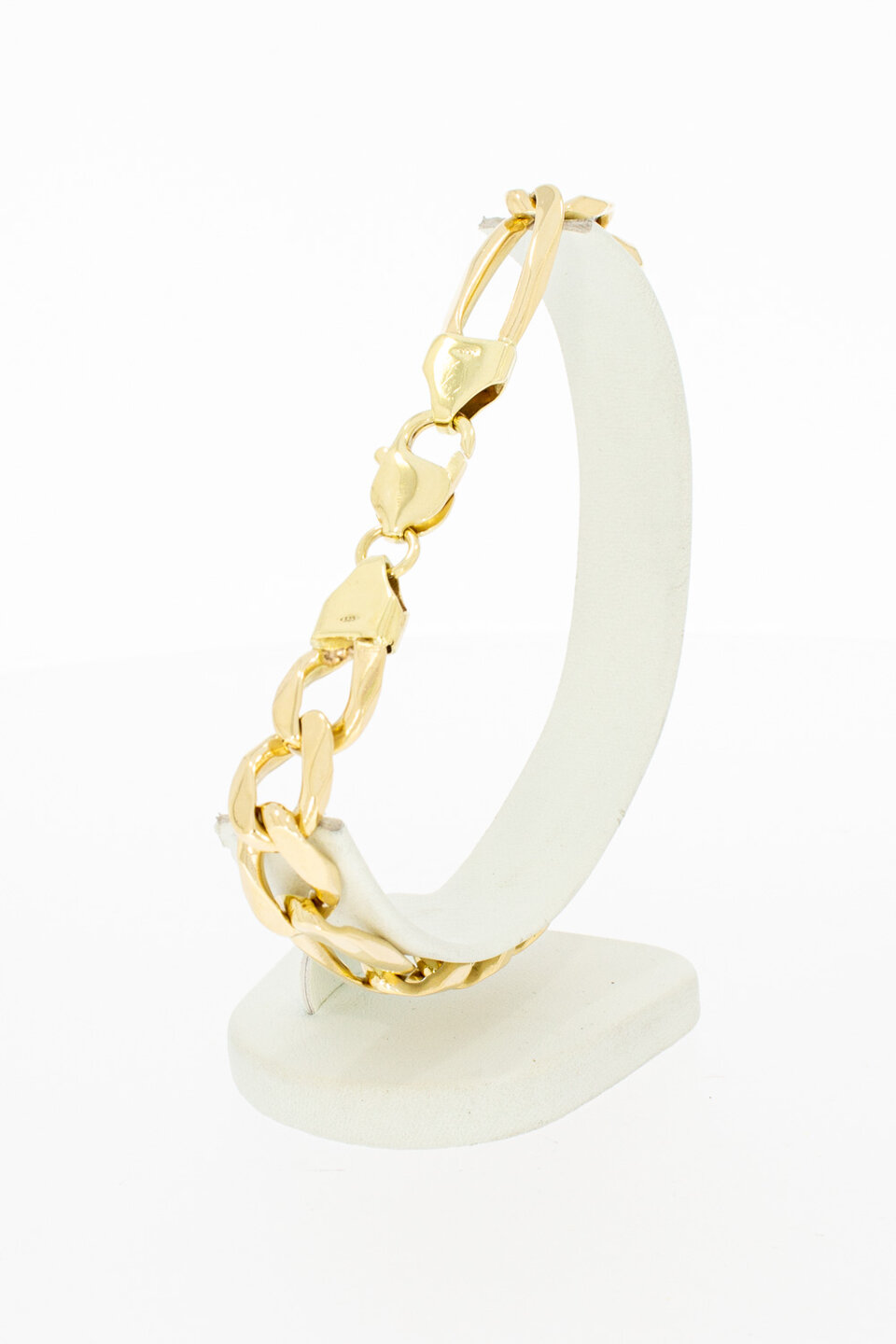 14 Karaat goud Figaro armband - 24 cm