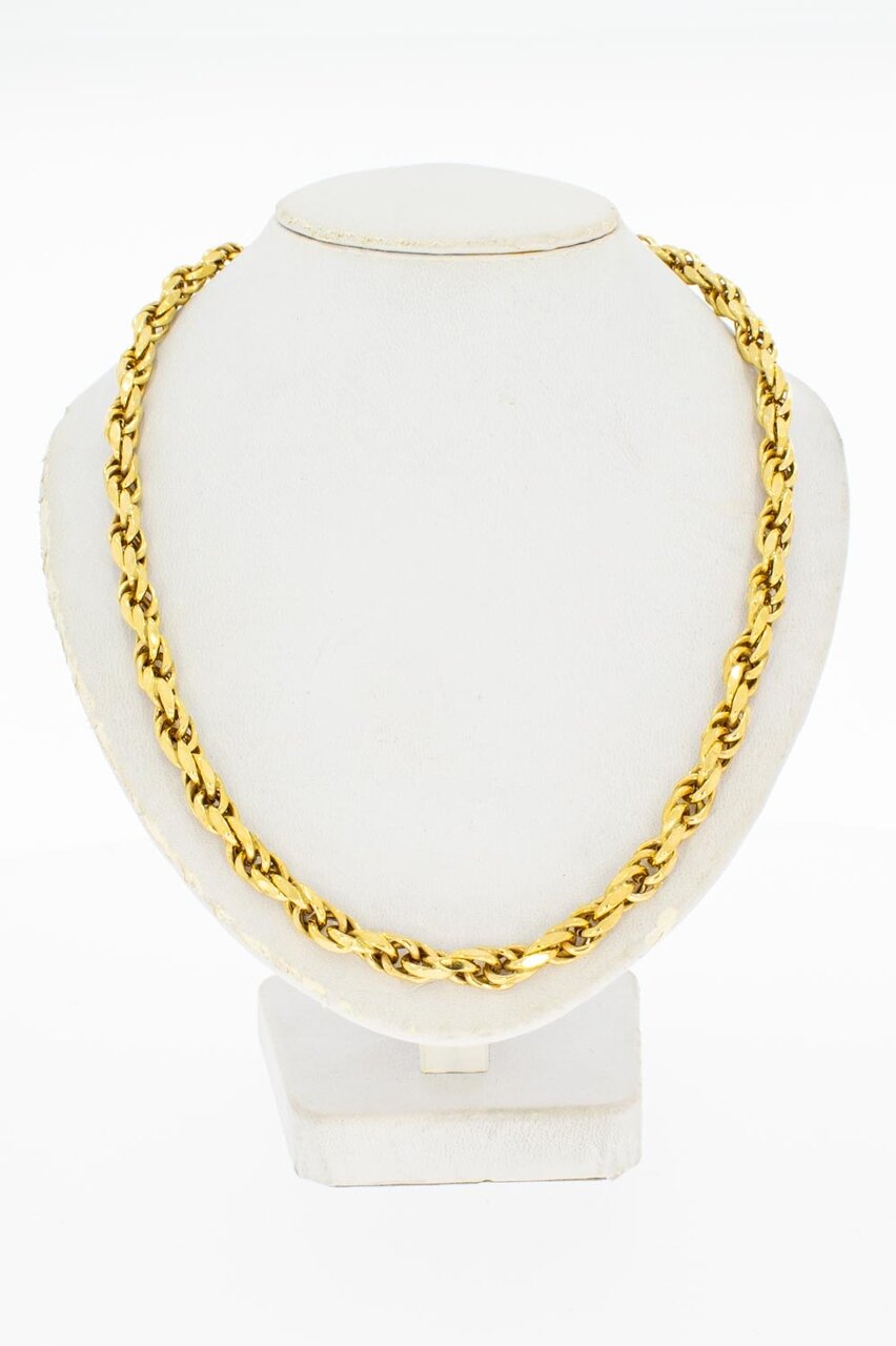 8 Karaat (geel) Koord ketting - 64,5 cm