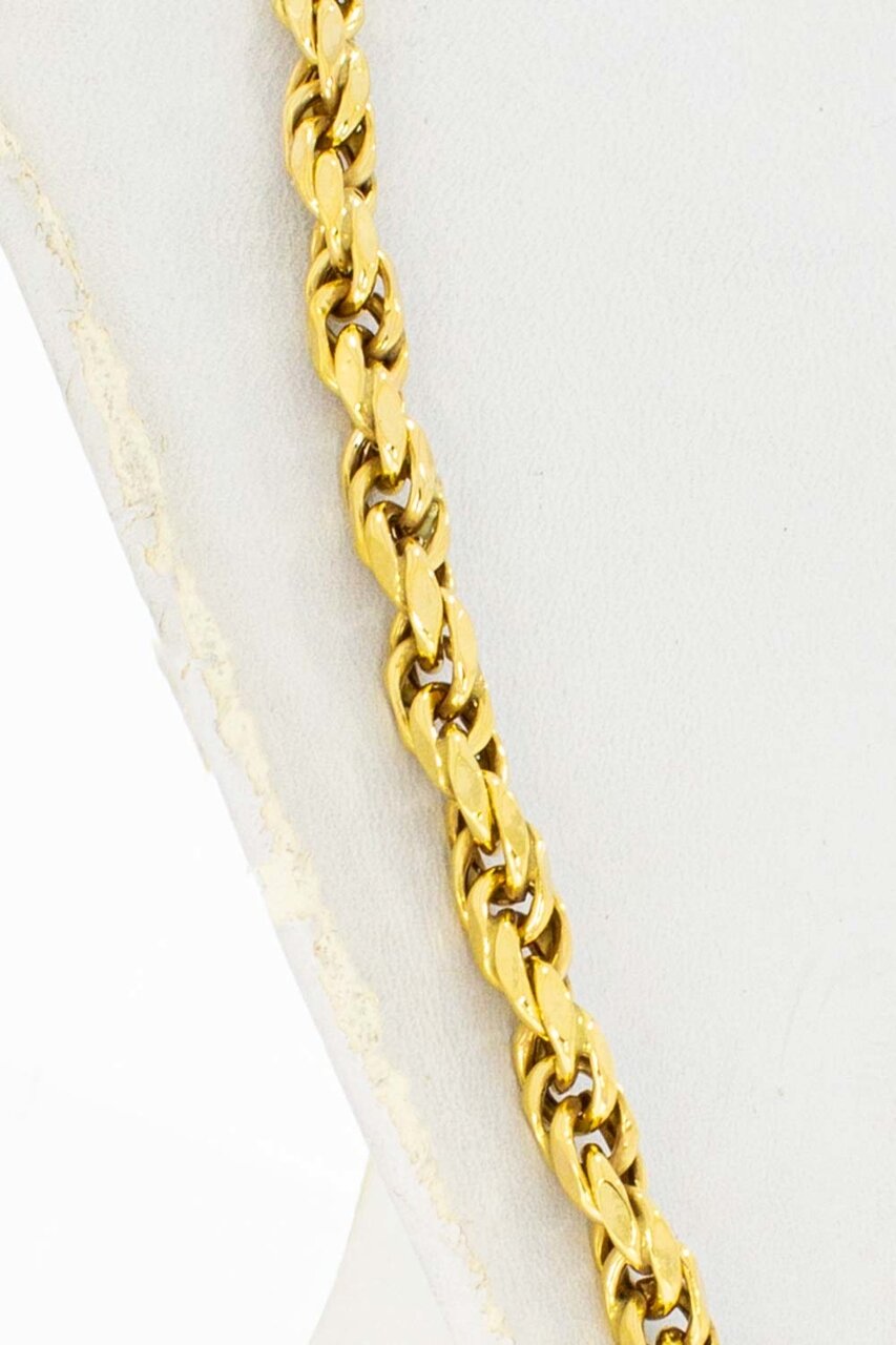 8 Karaat (geel) Koord ketting - 64,5 cm