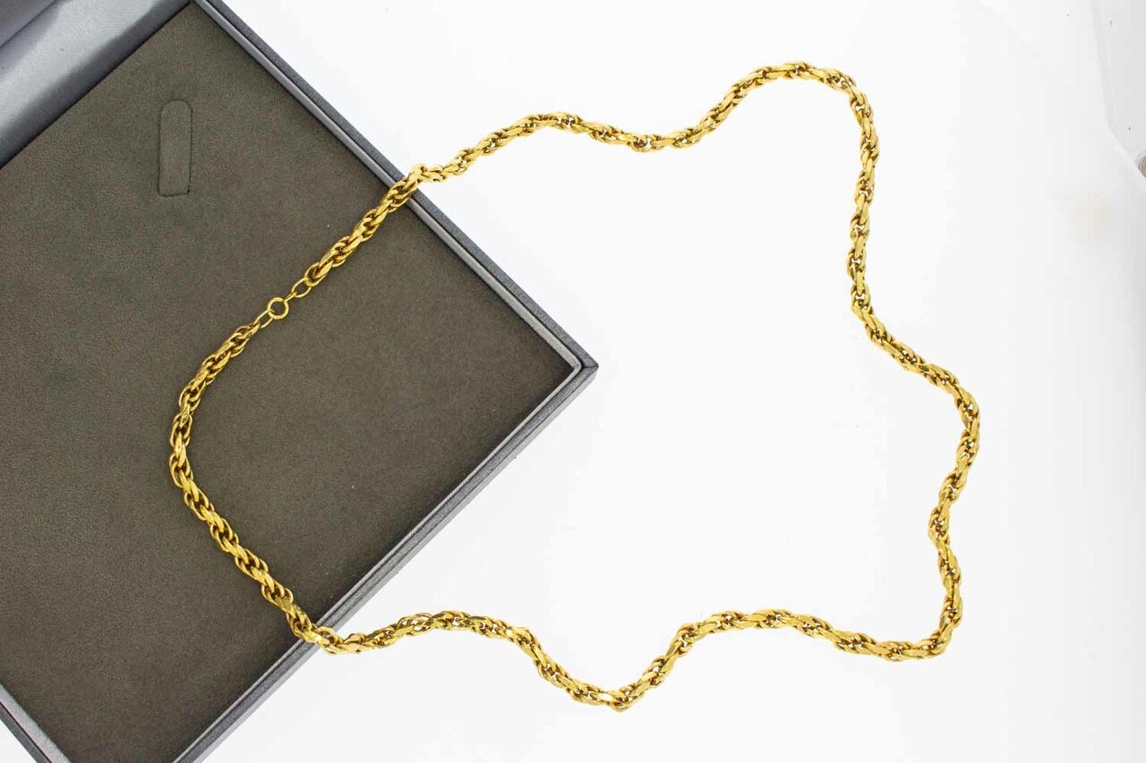 8 Karaat (geel) Koord ketting - 64,5 cm