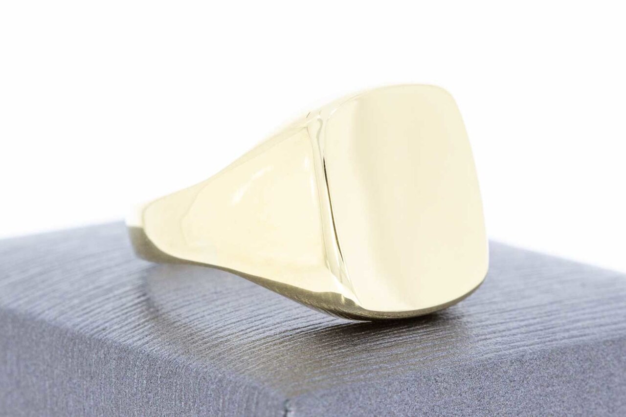 14 Karaat Zegelring mannen - 20,5 mm