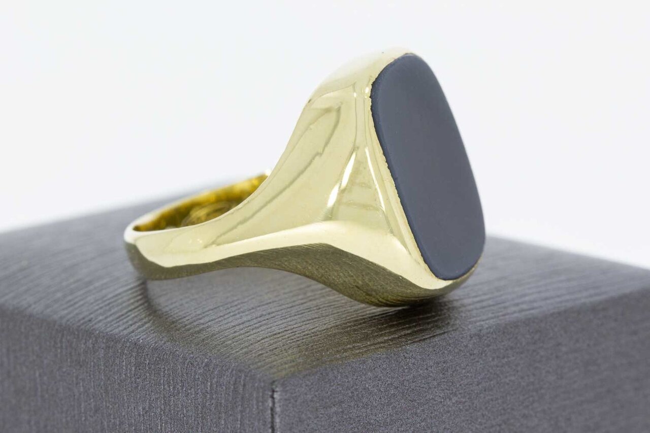 14 Karaat gouden mannen zegelring - 20,9 mm