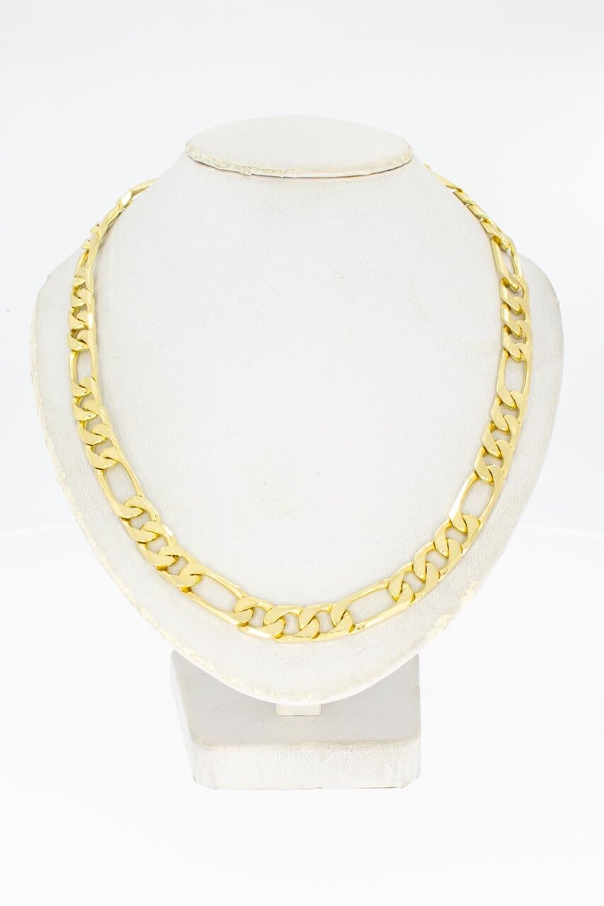 14 karaat Figaro mannen ketting - 61 cm