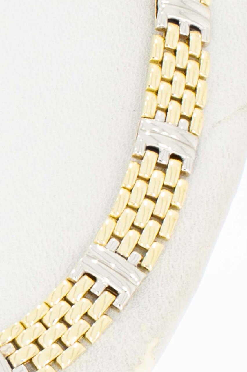 14 Karaat gouden Tank Collier - 42,2 cm