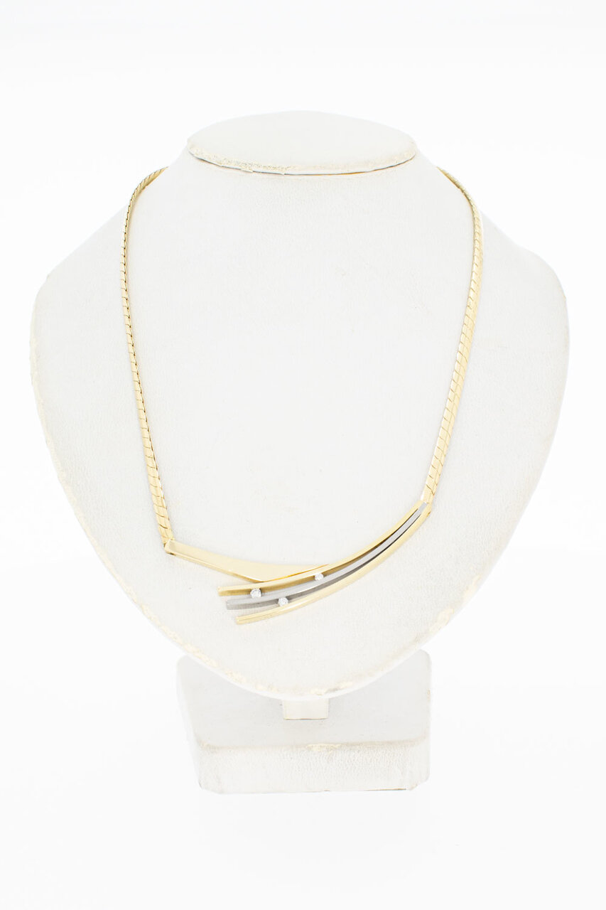 14 karaat gouden dames Collier - 44,5 cm