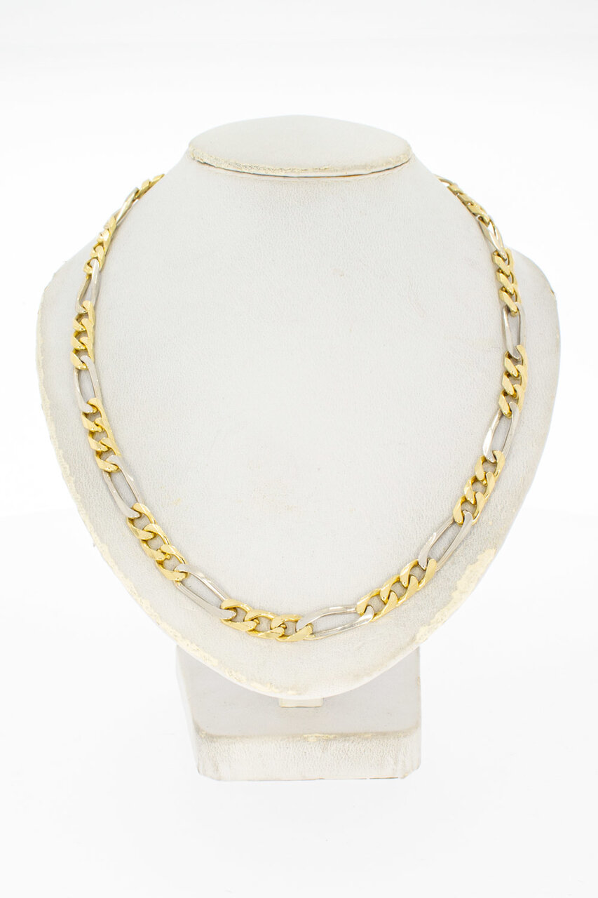 18 Karaat gouden Figaro Collier - 40,1 cm
