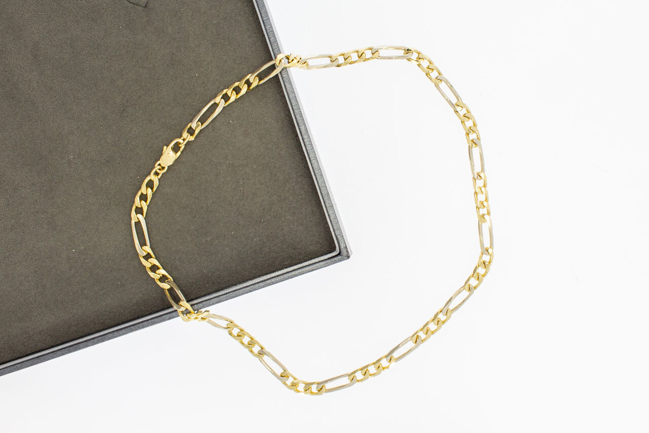 18 Karaat gouden Figaro Collier - 40,1 cm