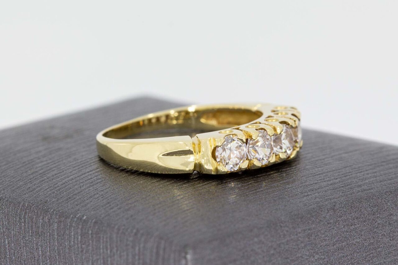14 karaat gouden damesring - 17,8 mm