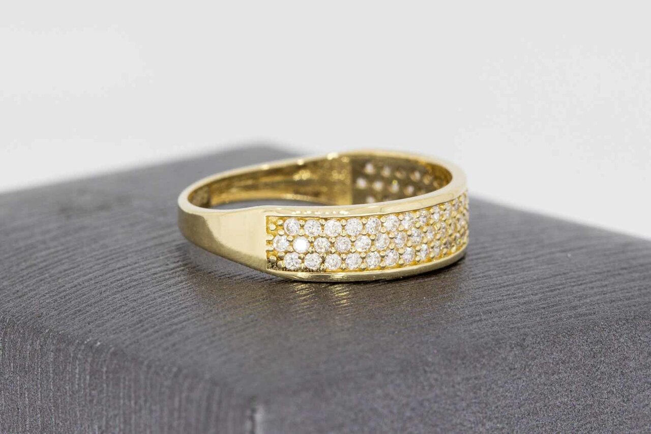 14 karaat gouden dames ring - 16,4 mm