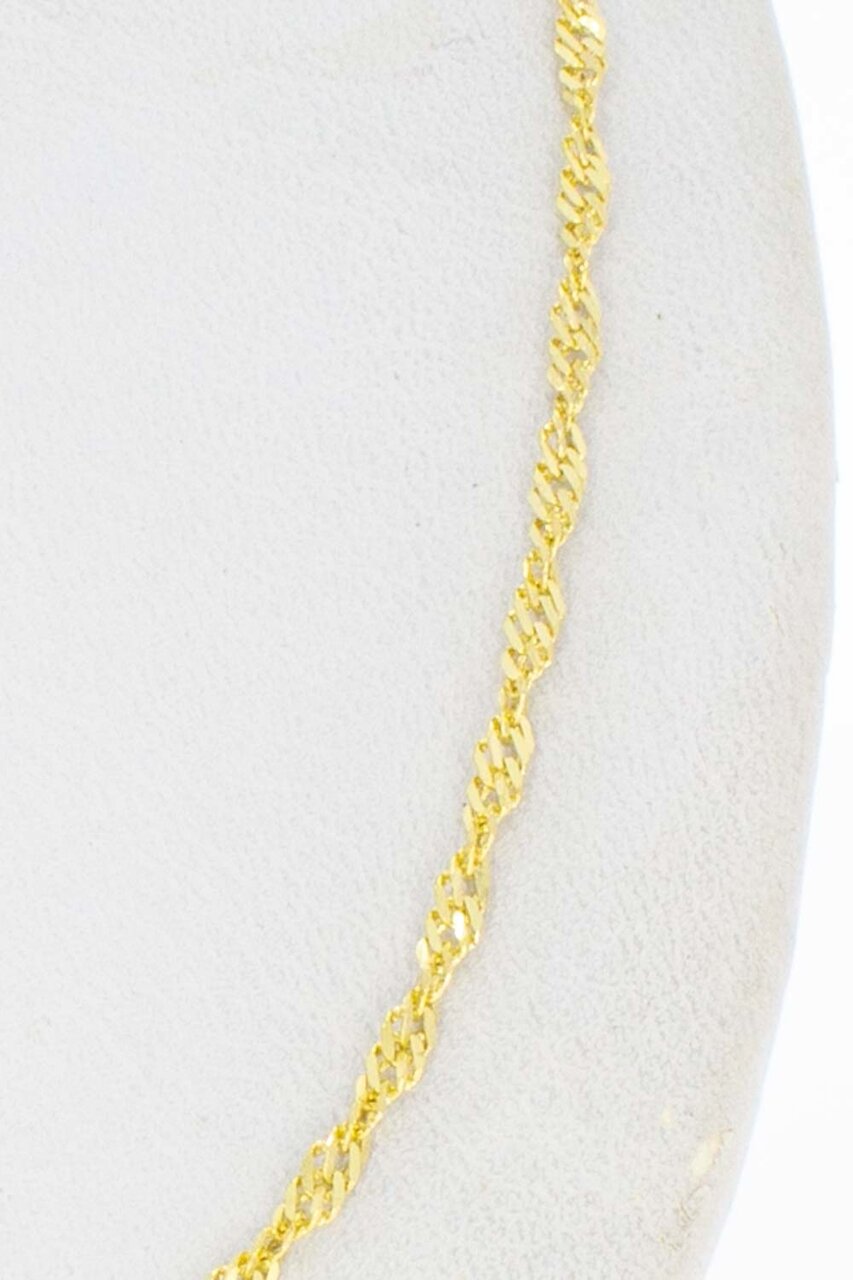Gourmet Dames kettinkje 14 Karaat - 35,4 cm