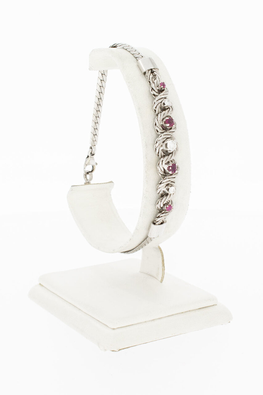 14 Karaat edelsteen dames armband - 21,3 cm