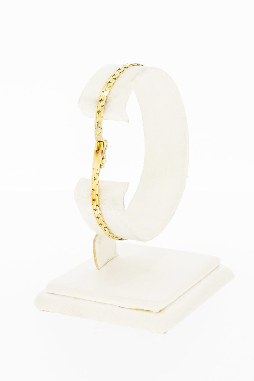 14 Karaat gouden dames armband - 18,2 cm