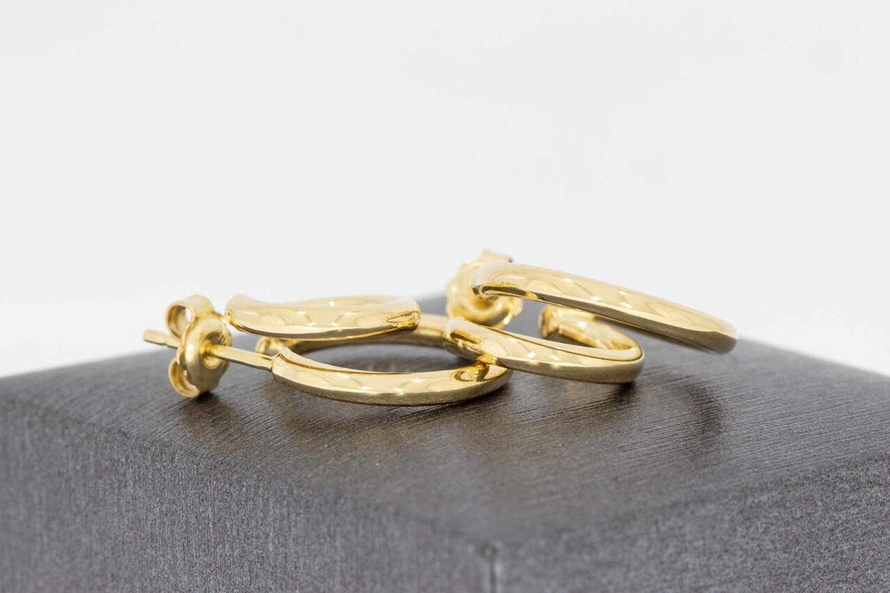 14 Karaat dames oorringen - 1,6 cm