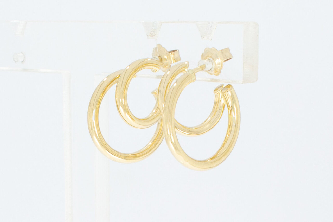 14 Karaat dames oorringen - 1,6 cm