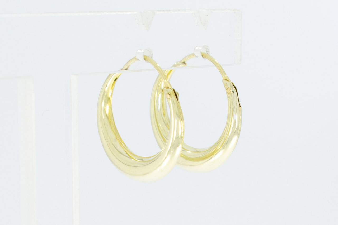 Dames oorringen 14 Karaat goud - 2 cm