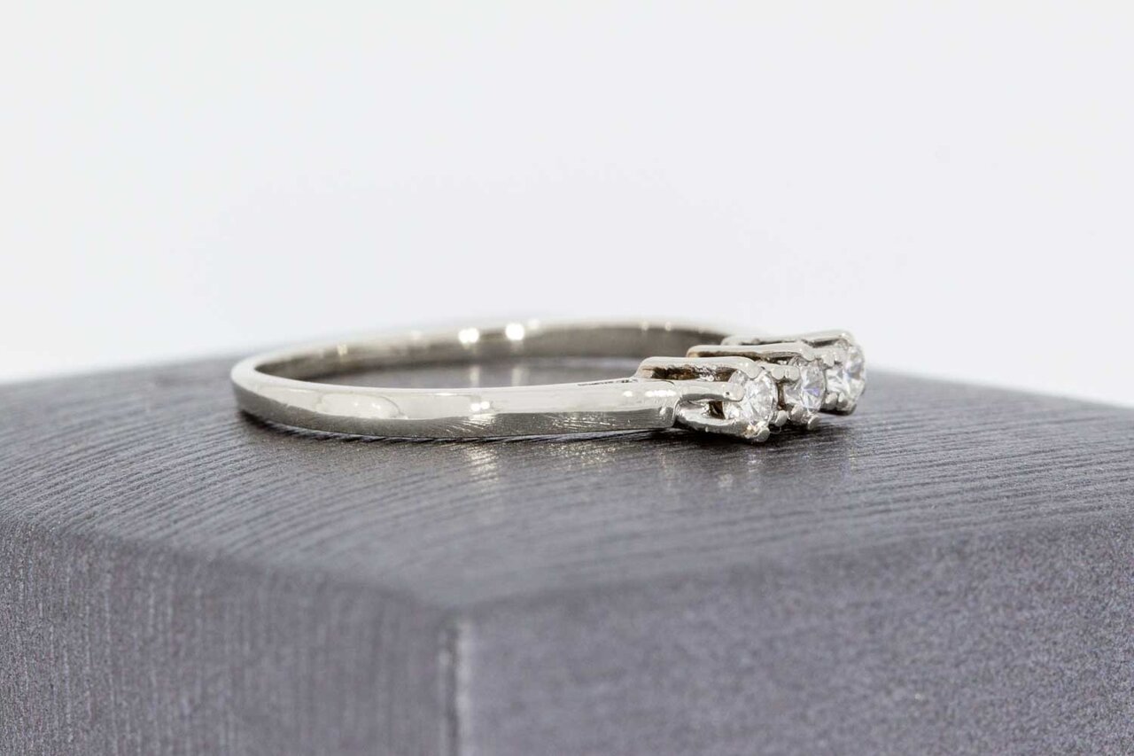 14 Karaat dames diamantring - 17,2 mm