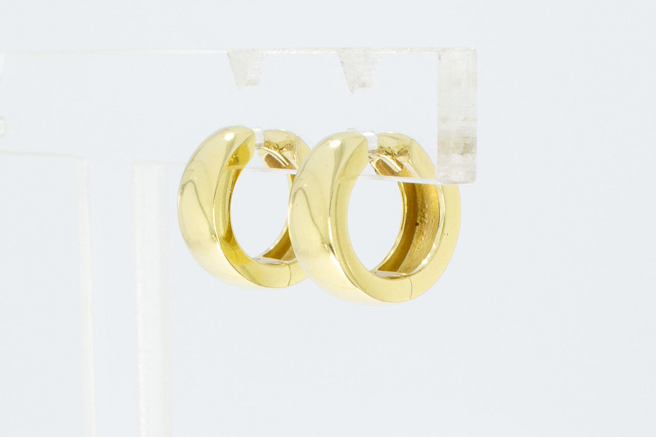 14 Karaat gouden bolle Creolen - 1,4 cm