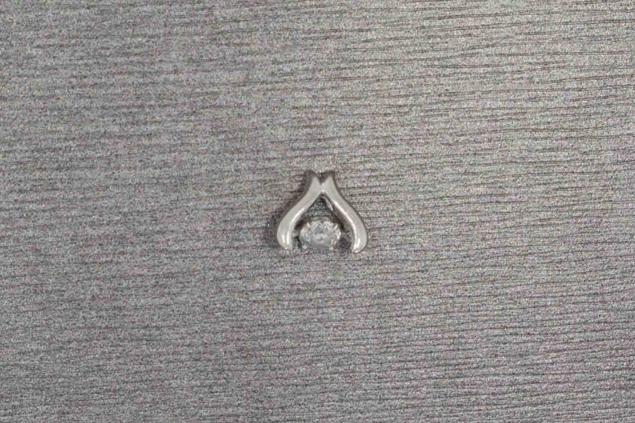 18 Karaat witgouden hanger dames