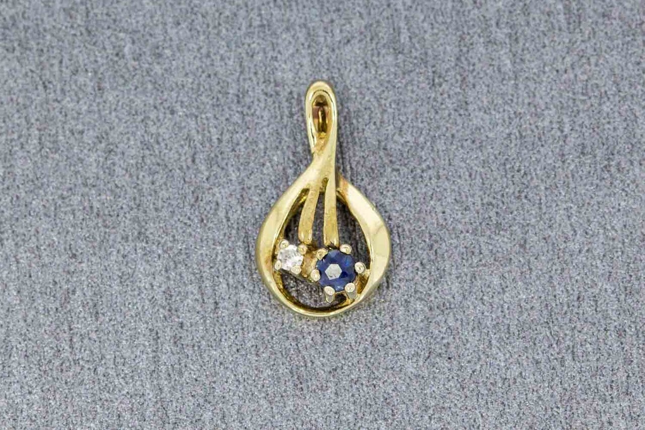 8 Karaat (geel) edelsteen Kettinghanger dames