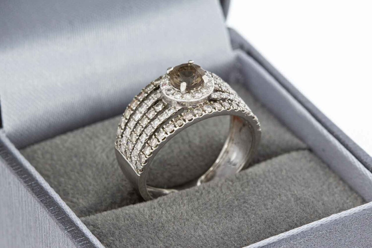 14 Karaat gouden dames ring - 17,2 mm