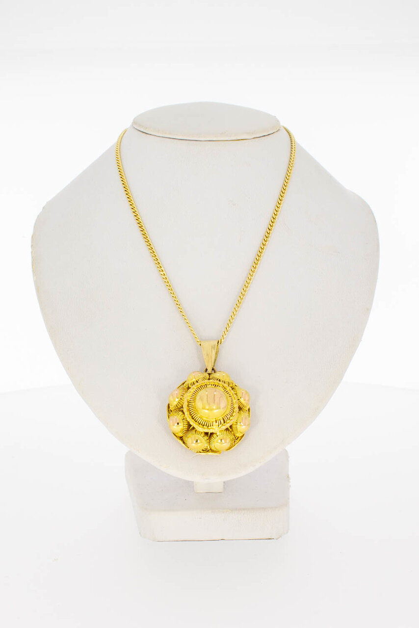 14 Karaat Zeeuwse Knop kettinghanger