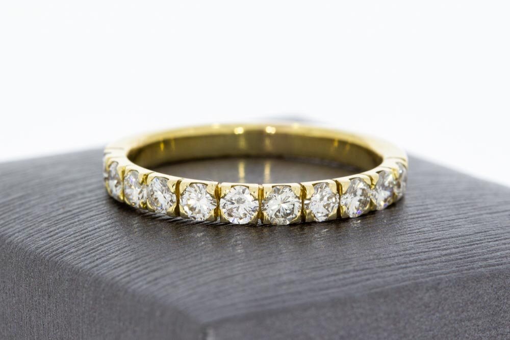 Aanschuif dames ring 14 Karaat gouden - 20,3 mm