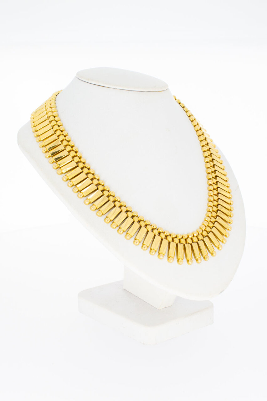 Zonnenstralen Collier 18 Karaat - 42,5 cm