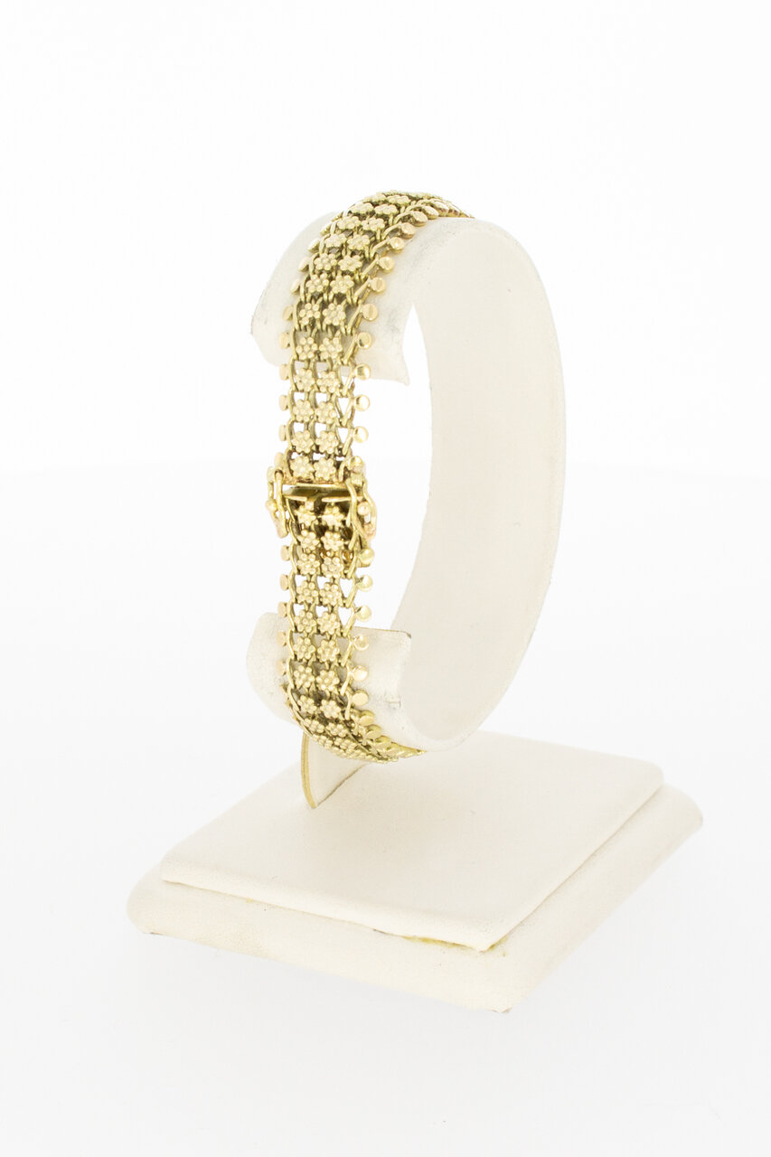 14 karaat goud dames armband - 19 cm