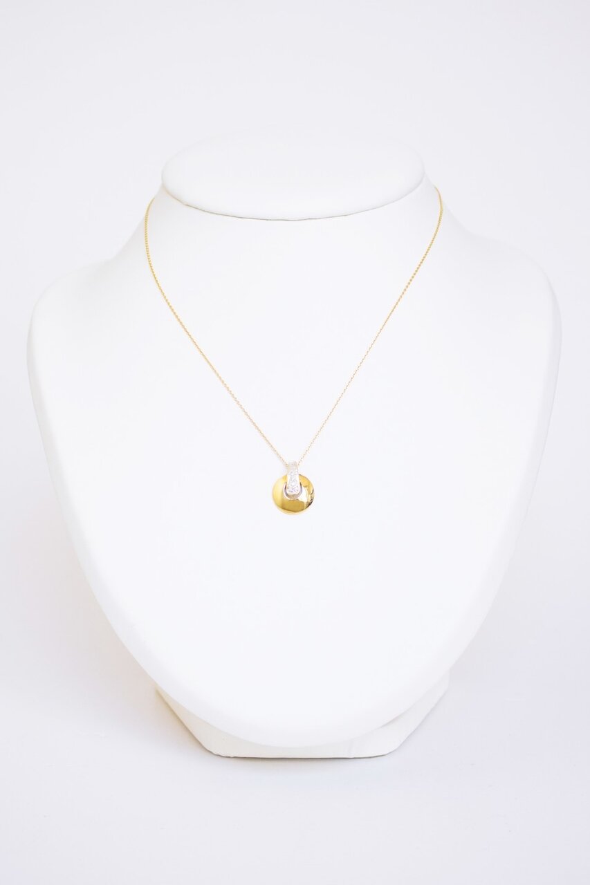 18 karaat dames hanger met Diamant