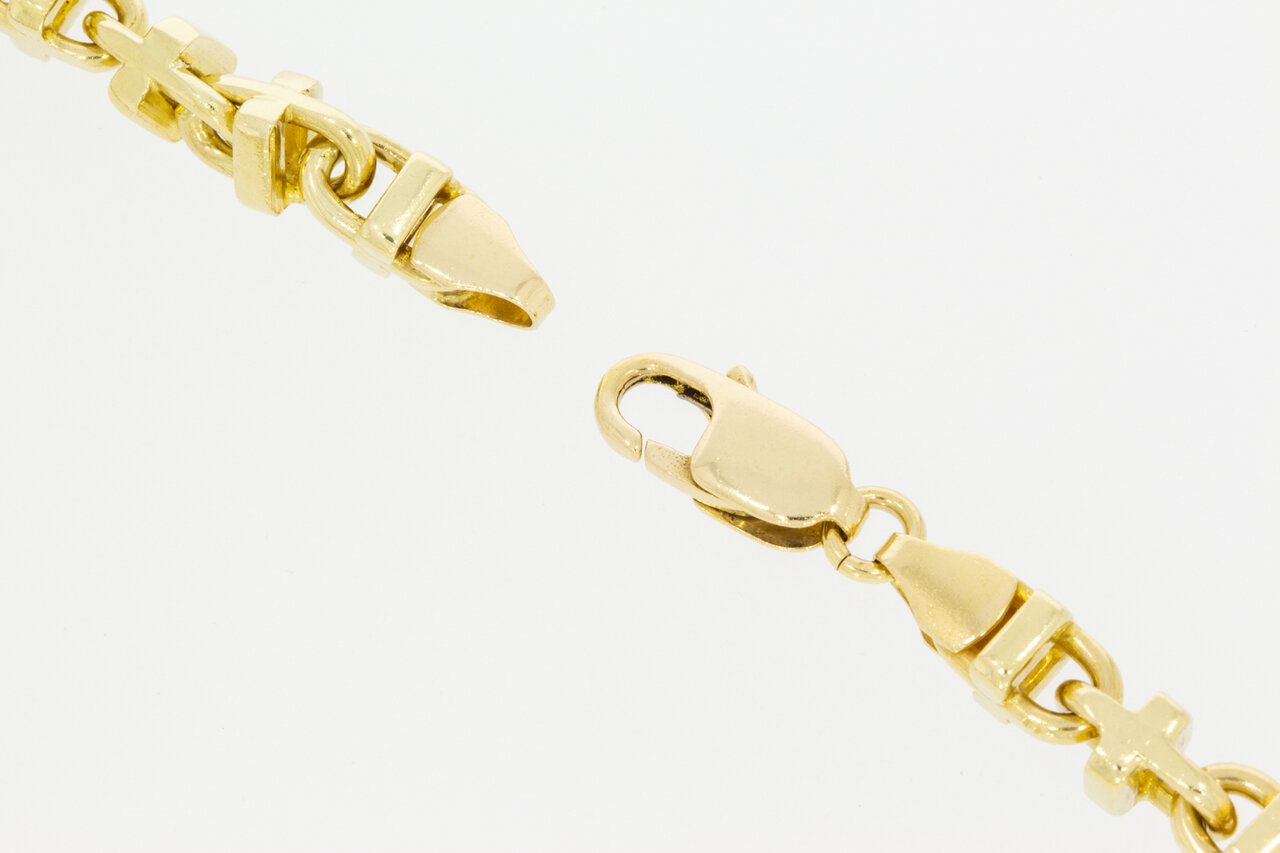 14 Karaat gouden Monte Carlo Koningsketting - 64 cm