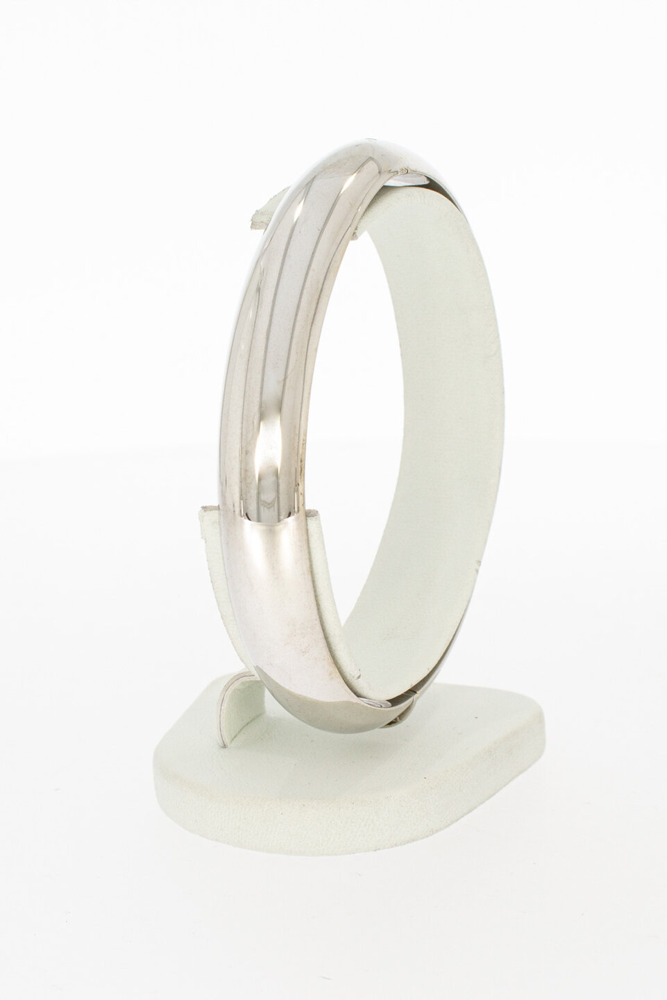 18 Karaat wit gouden Slavenarmband