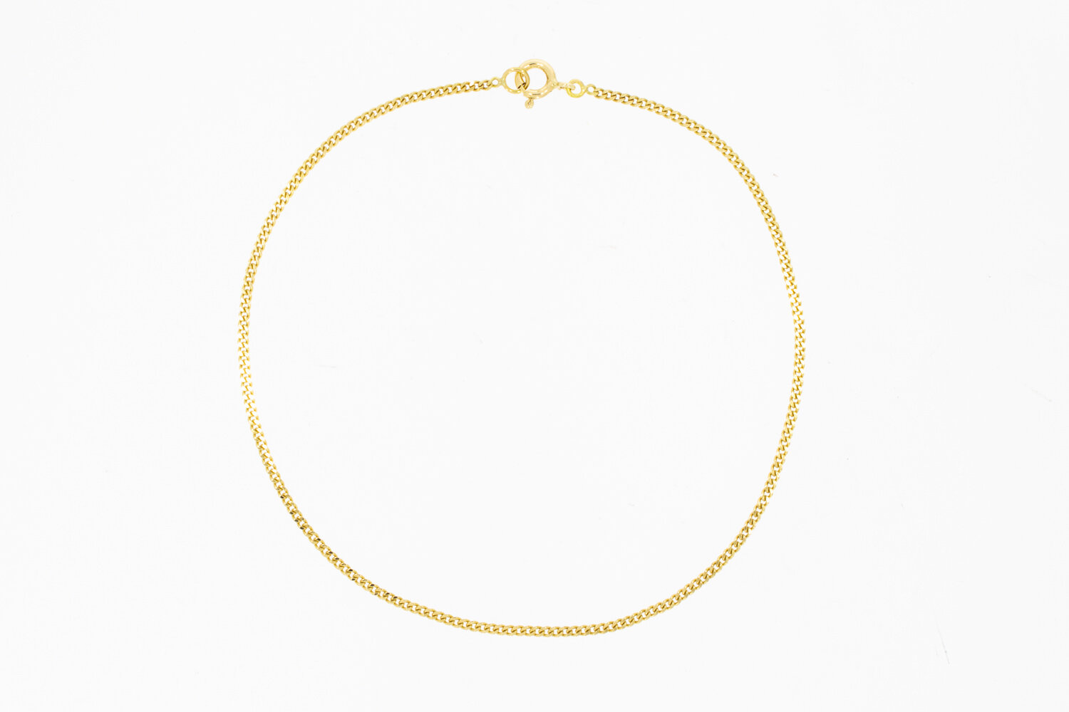 18 Karaat geelgouden enkelbandje - 26,5 cm