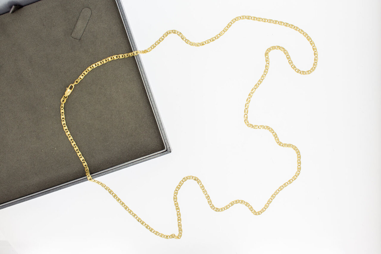 18 Karaat gouden Ankerketting - 82 cm