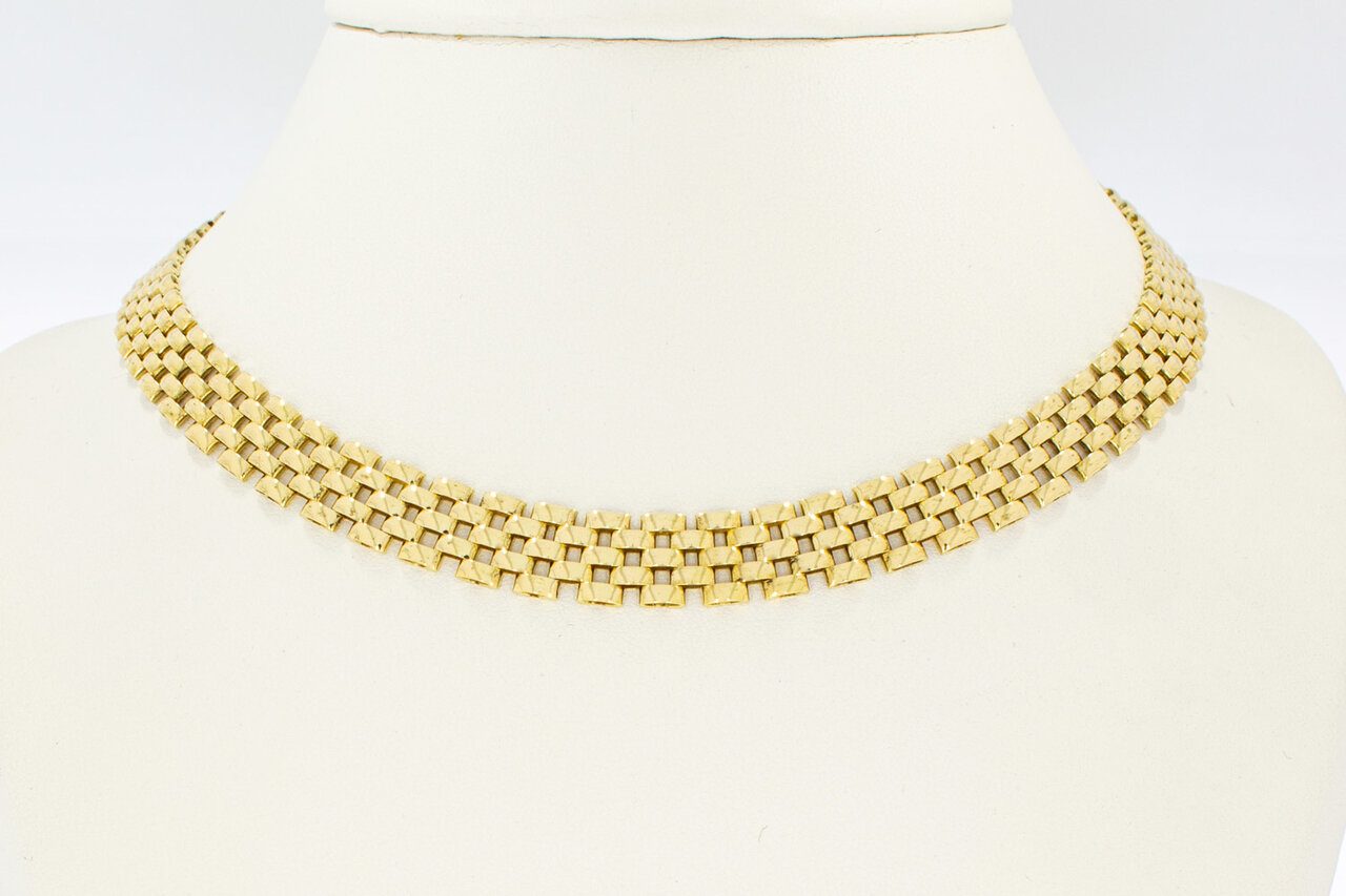 18 Karaat gouden Rolex style Collier - 44 cm
