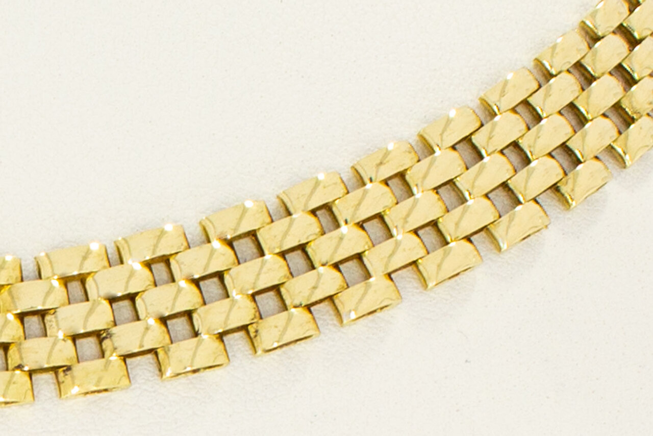 18 Karaat gouden Rolex style Collier - 44 cm