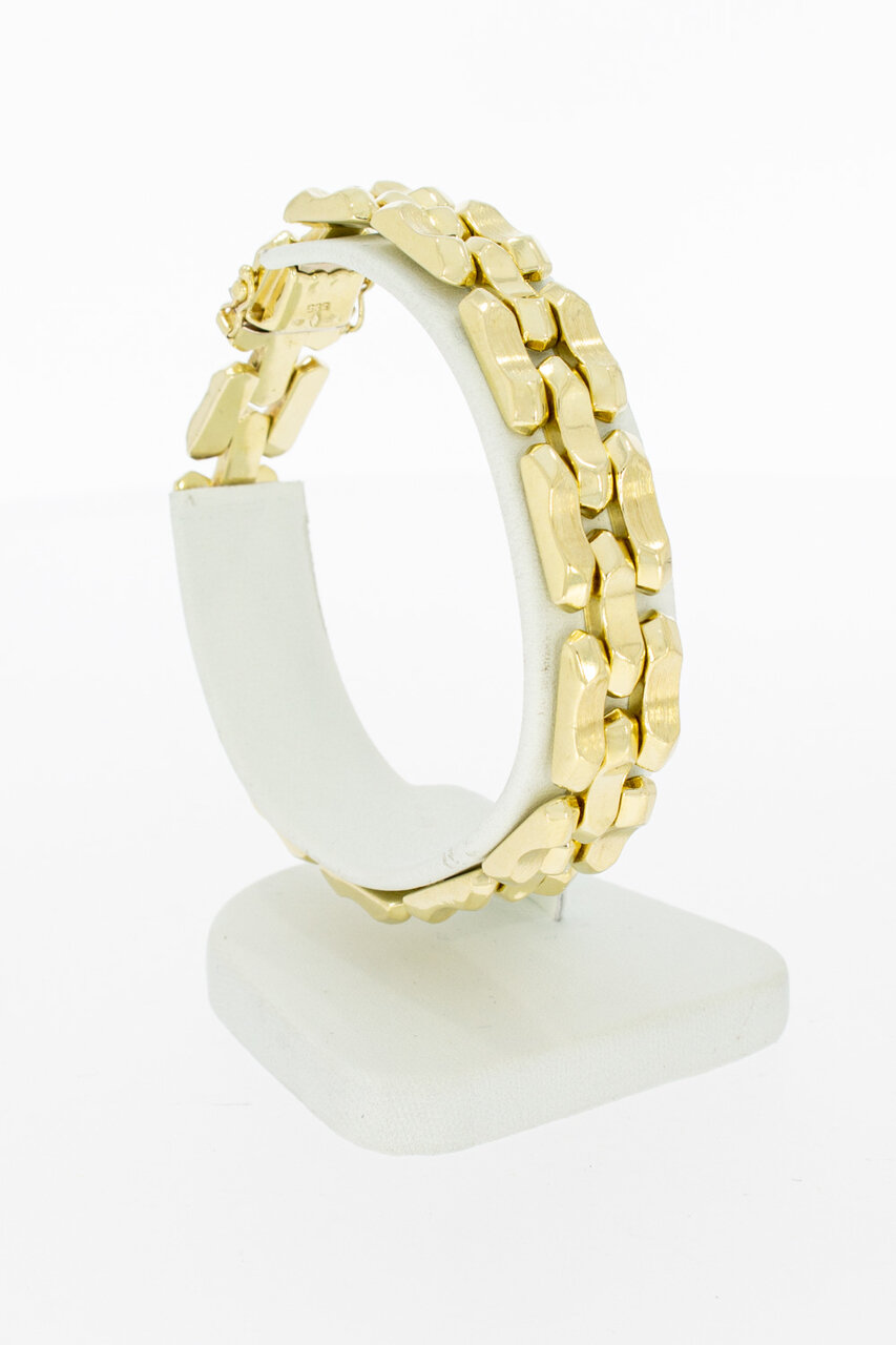 Tank armband 14 Krt goud - 19,1 cm