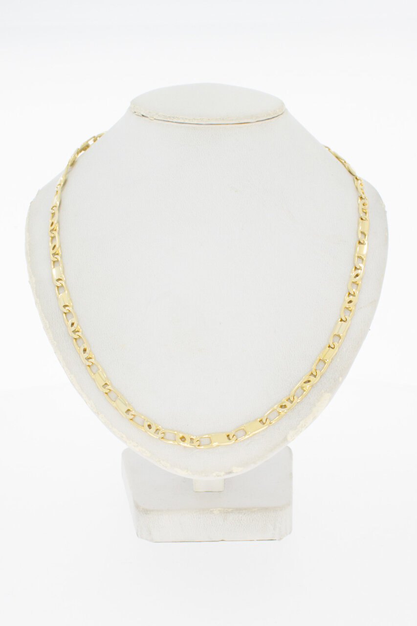 Valkoog ketting 14 Karaat geelgoud - 46,3 cm