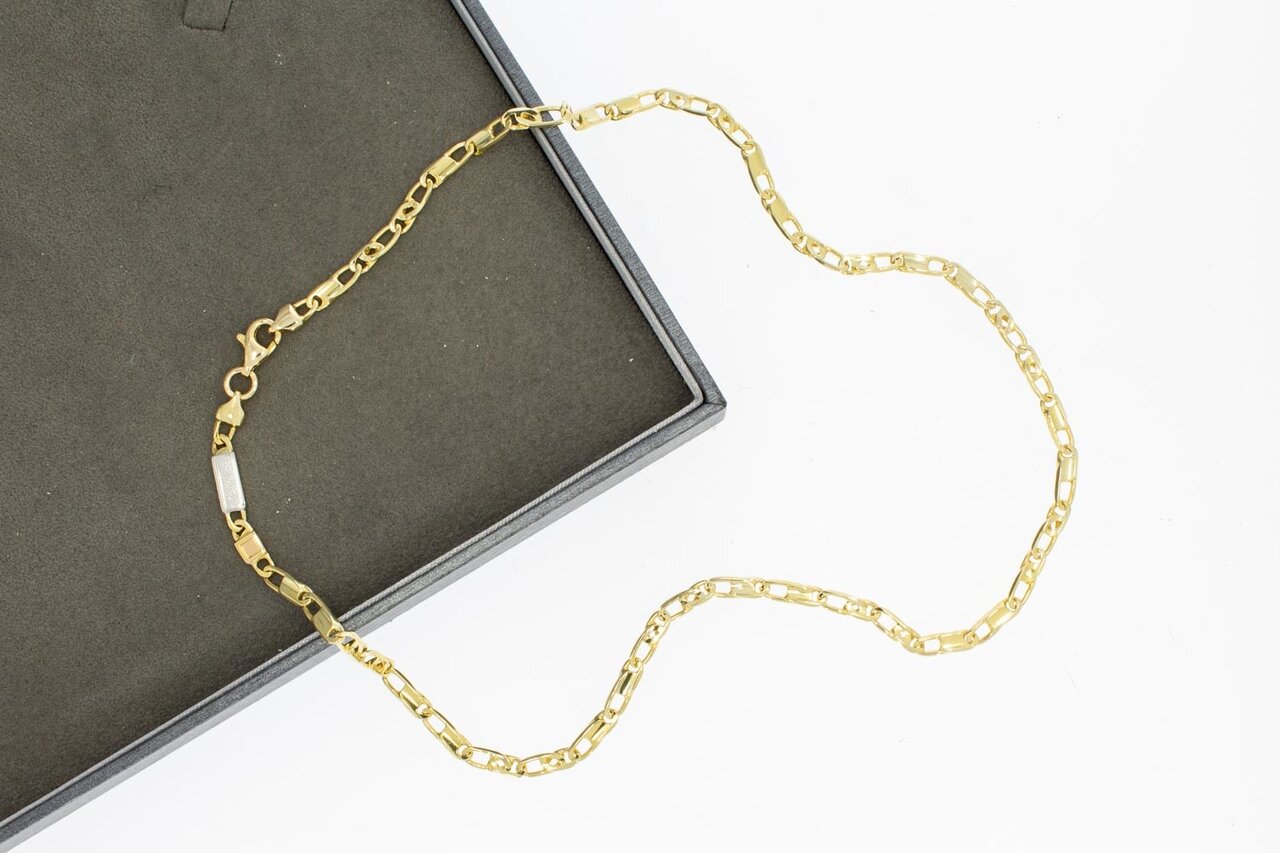 Valkoog ketting 14 Karaat geelgoud - 46,3 cm
