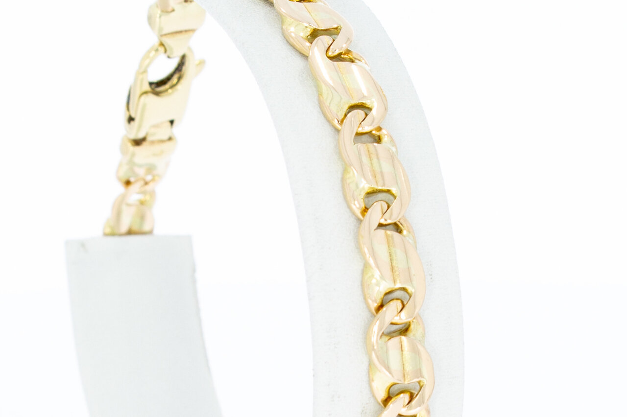 Valkoog goude armband 14 Karaat - 19,8 cm
