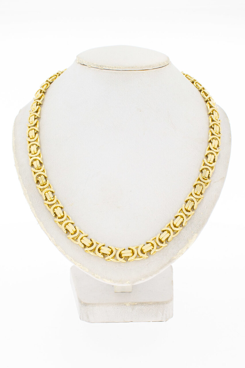 14 Karaat gouden platte Koningsketting - 64,5 cm