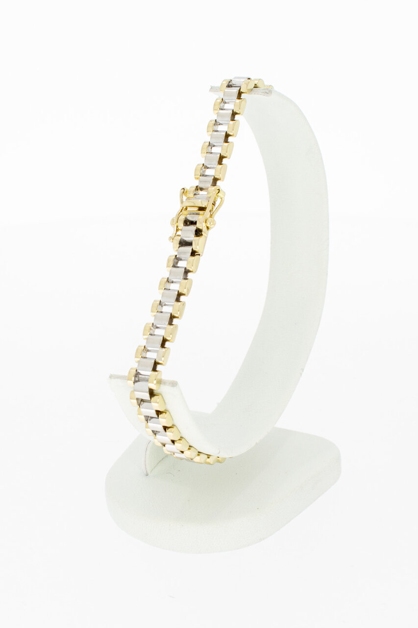 14 Karaat Rolex style armband - 21,8 cm