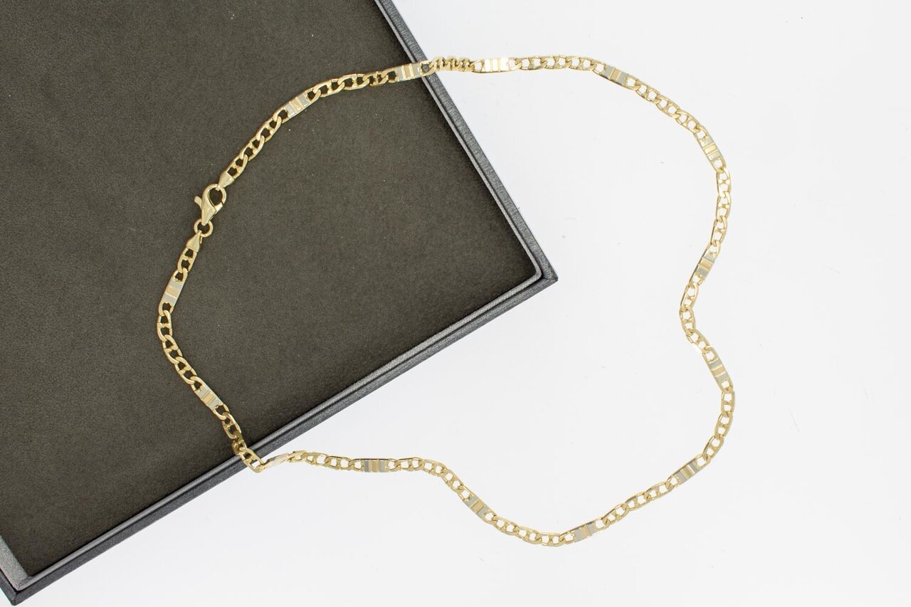 Ankerketting 14 Karaat goud - 45,5 cm