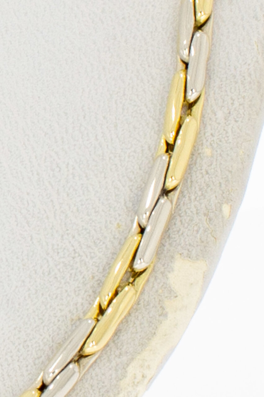 18 Karaat gouden Staafjes ketting - 61,5 cm