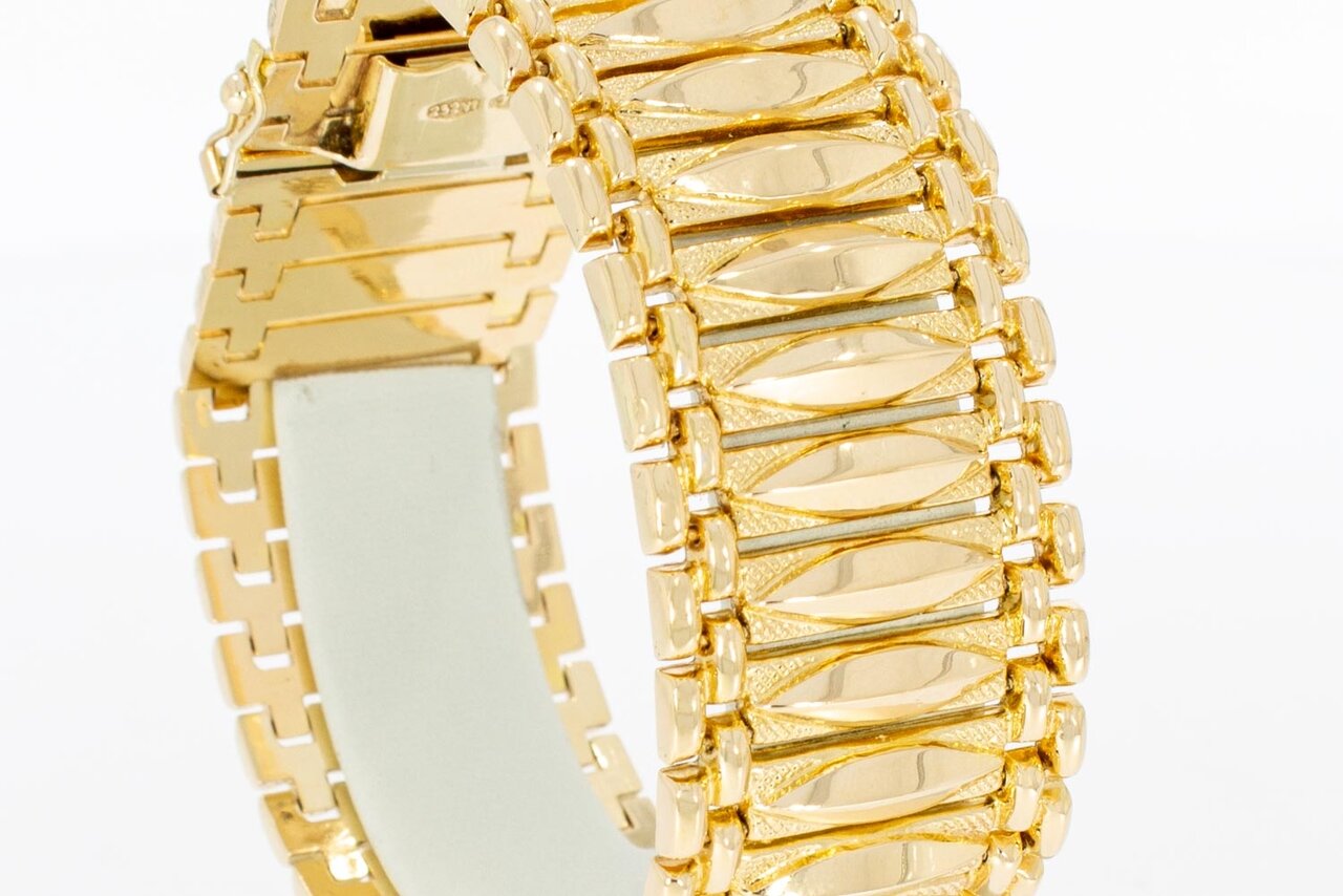 18 Karaat gouden Spijltjes armband - 19,2
