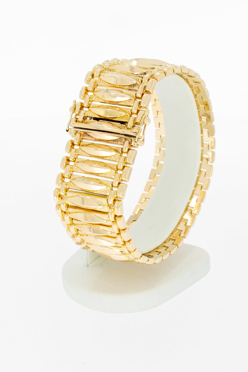 18 Karaat gouden Spijltjes armband - 19,2